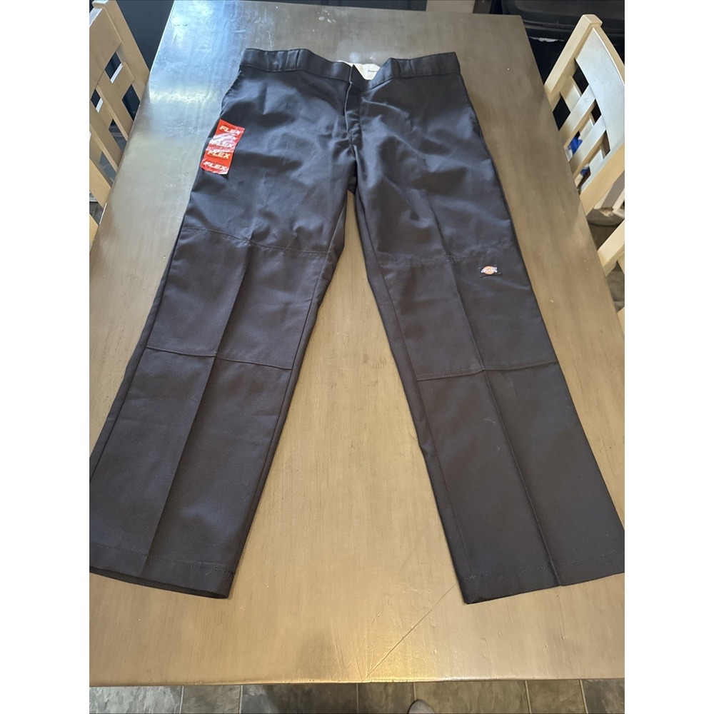 New Dickies Flex Double Knee Relaxed Fit Work Pants Mens‎ 40x32 Black
